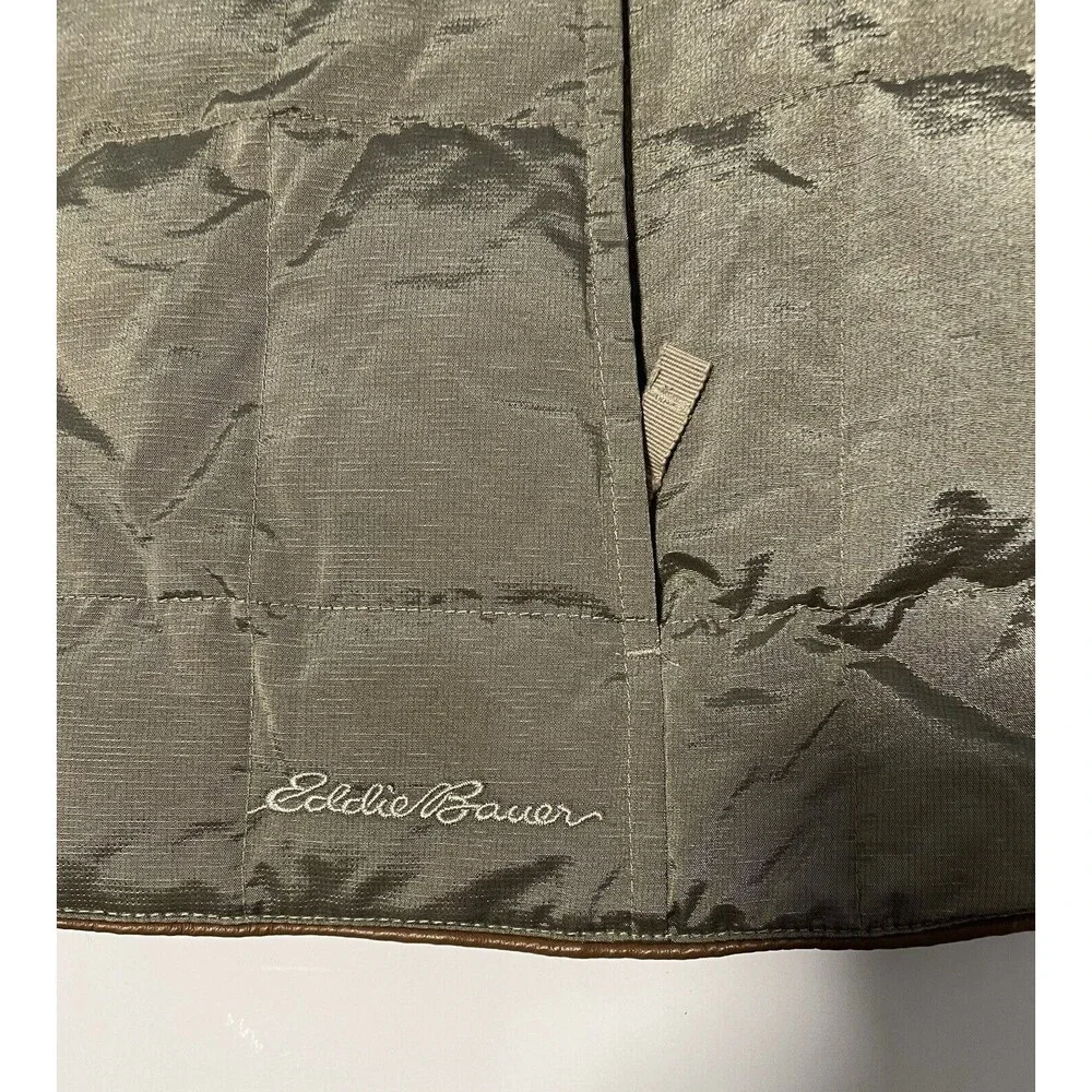 Eddie Bauer Yukon Down Puffer Vest‎ Jacket Taupe Shimmer Size S